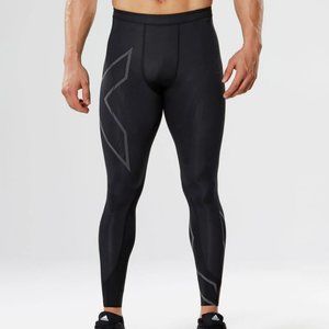 2XU Men's MCS Run Compression Tights, Black/Nero, Medium